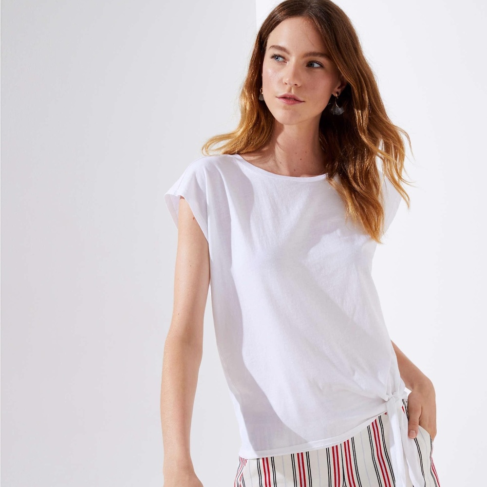 Loft Side Tie Tee
